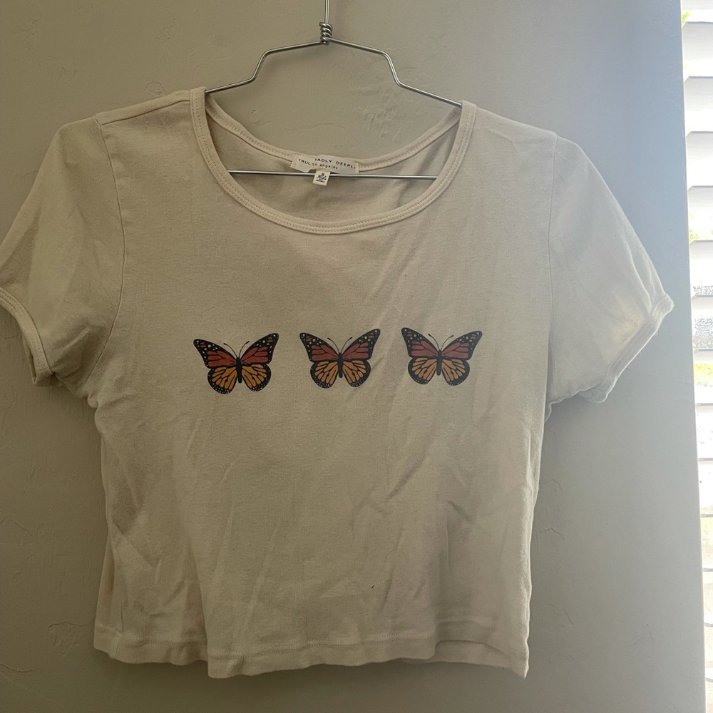 Monarch Butterfly Crop Top